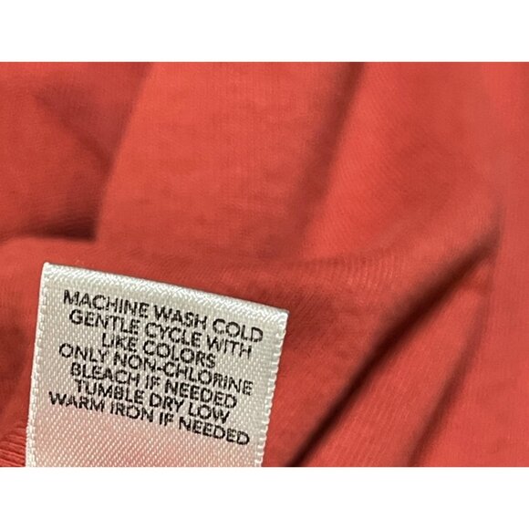 2 Christopher & Banks Tank Top T-Shirt Sleeveless Size L Large Red Orange - Picture 9 of 9